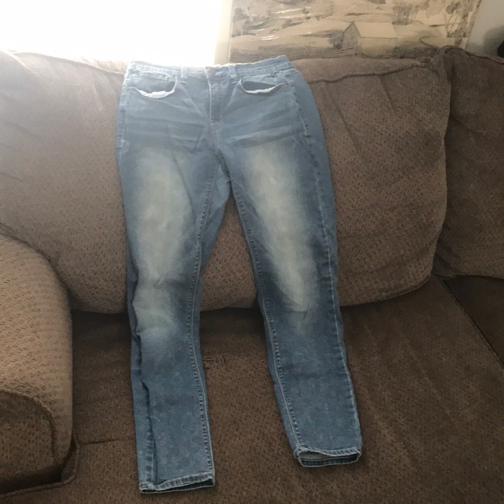 Blue, Low rise , skinny MUDD jeans. Size 9